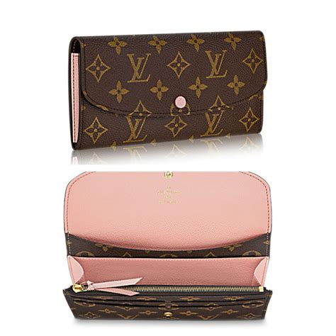 louis vuitton emilie wallet price|louis vuitton wallet pink interior.